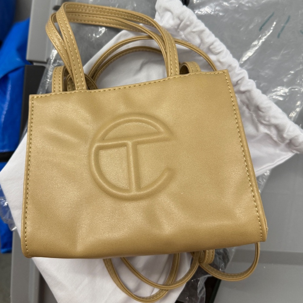 Telfar Small Bag in Cream